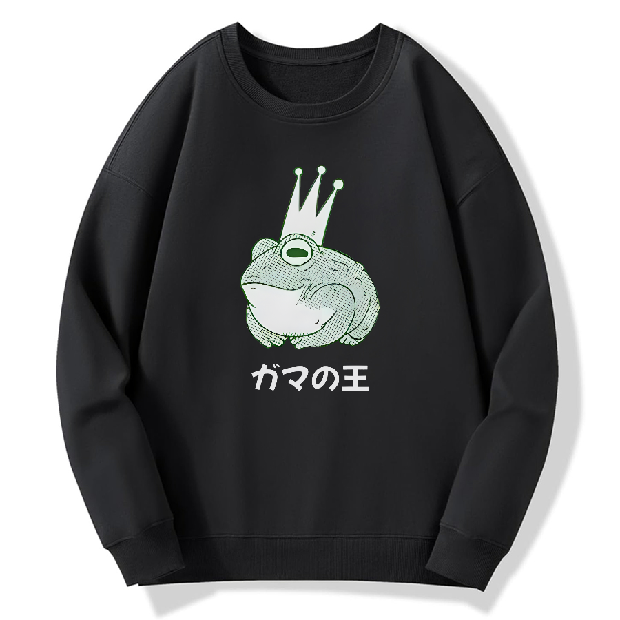 Toad King Cotton Pullover Sweatshirt