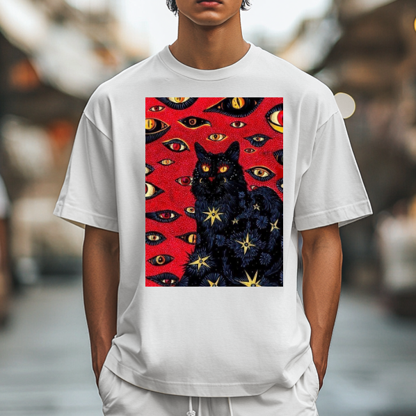The Black Cat Japanese Style Classic Tee