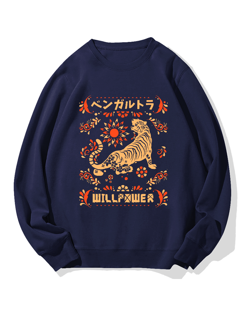 Bengal Tiger Cotton Sweatshirt