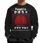 Japanese Red Punpkin Geek Cotton Sweatshirt