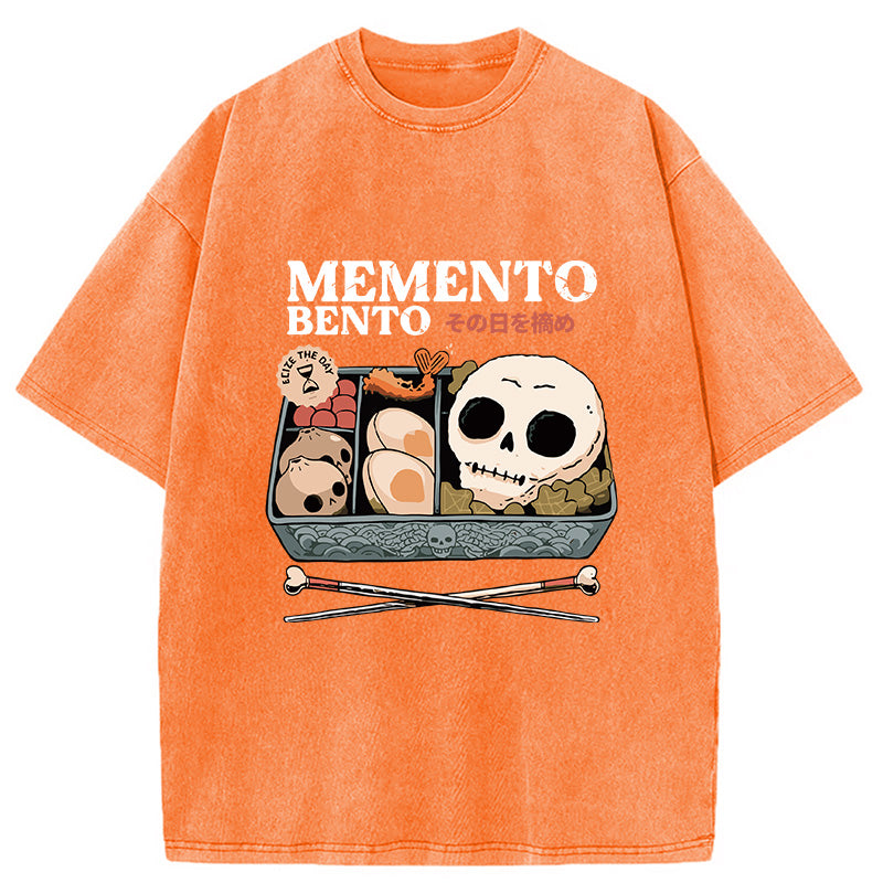 Memento Bento Skull Washed T-Shirt