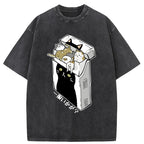 Unisex Have A Catgarette？ Washed T-Shirt