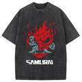 Vintage Samurai Retro Japanese Washed T-Shirt