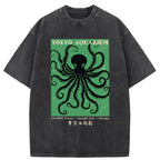 Unisex Tokyo Japanese Aquarium Washed T-Shirt