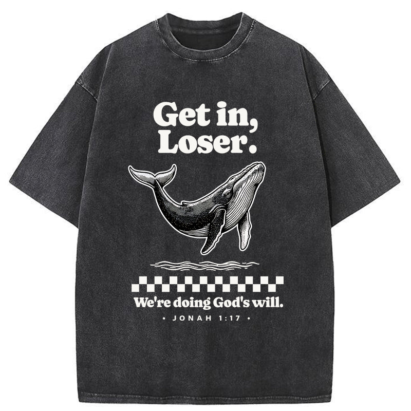 Unisex Follow God's Will Washed T-Shirt