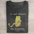I’m Built Different Frog Folded Washed T-shirt