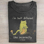 I’m Built Different Frog Folded Washed T-shirt