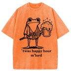 Happy Hour Frog Washed T-Shirt