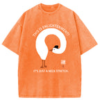 Funny Neck Stretch Of Zen Washed T-Shirt