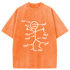 Ow Ow Ow Funny Scream Washed T-Shirt
