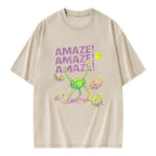 Unisex Amaze Printed Washed Tee