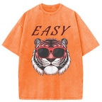 Easy Pink Tiger Washed T-Shirt