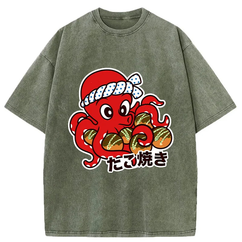 Homemade Takoyaki Washed T-Shirt