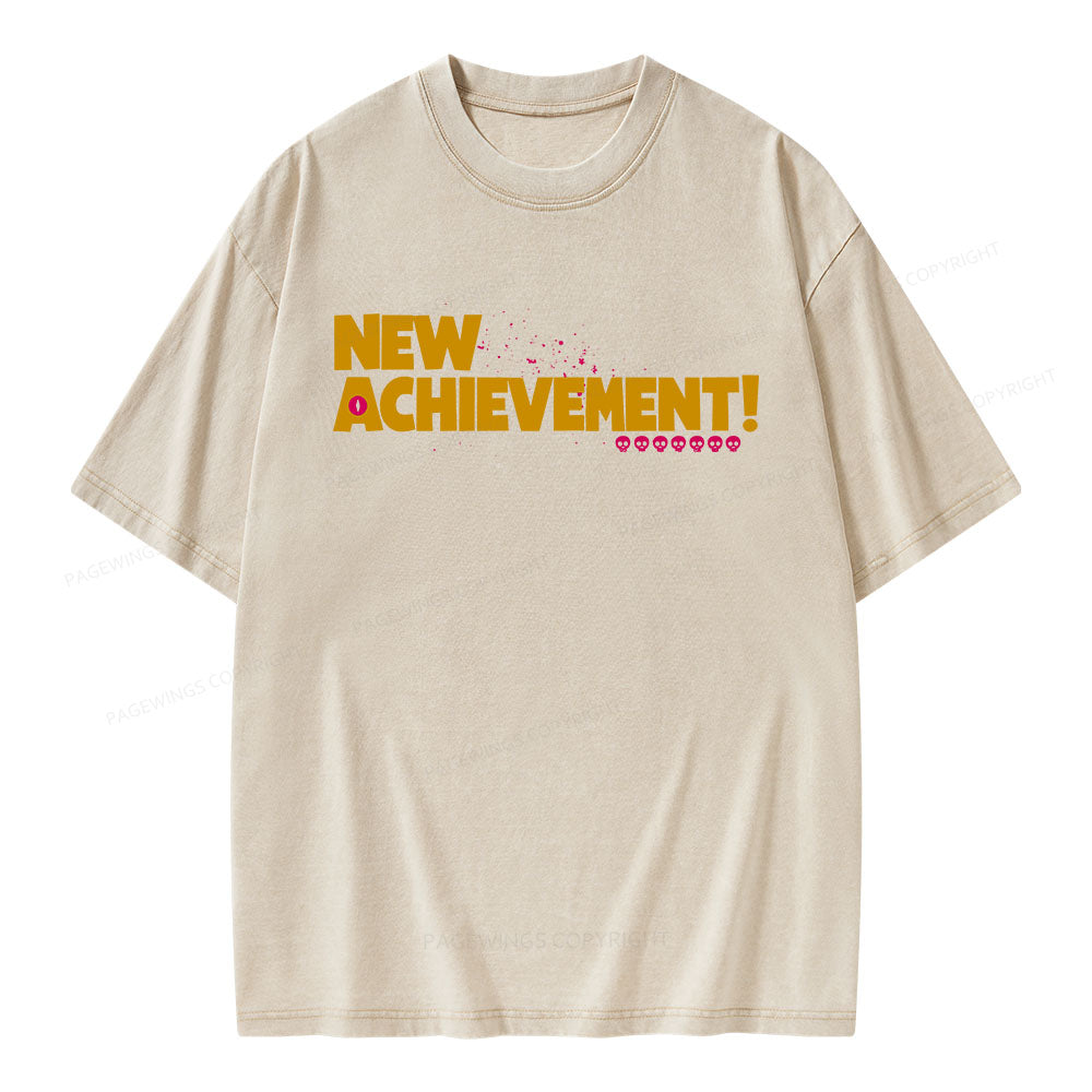 New Achievement Unisex Washed T-shirt