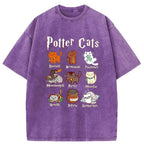 Wizard Cats Washed T-Shirt
