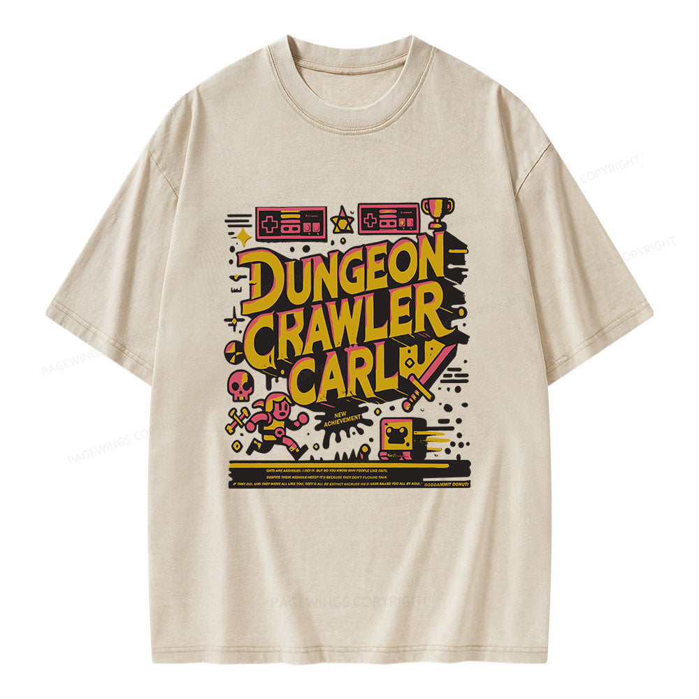 Book New Achievement Unisex Washed T-shirt