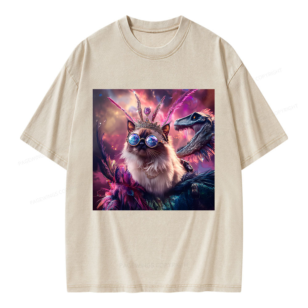 Princess Donut & Mongo Unisex Washed T-shirt