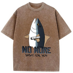 Fish With A Gun Washed T-Shirt