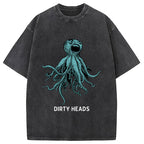 Dirty Heads Blue Octopus Washed T-Shirt