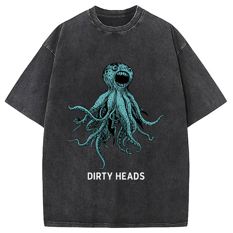 Dirty Heads Blue Octopus Washed T-Shirt