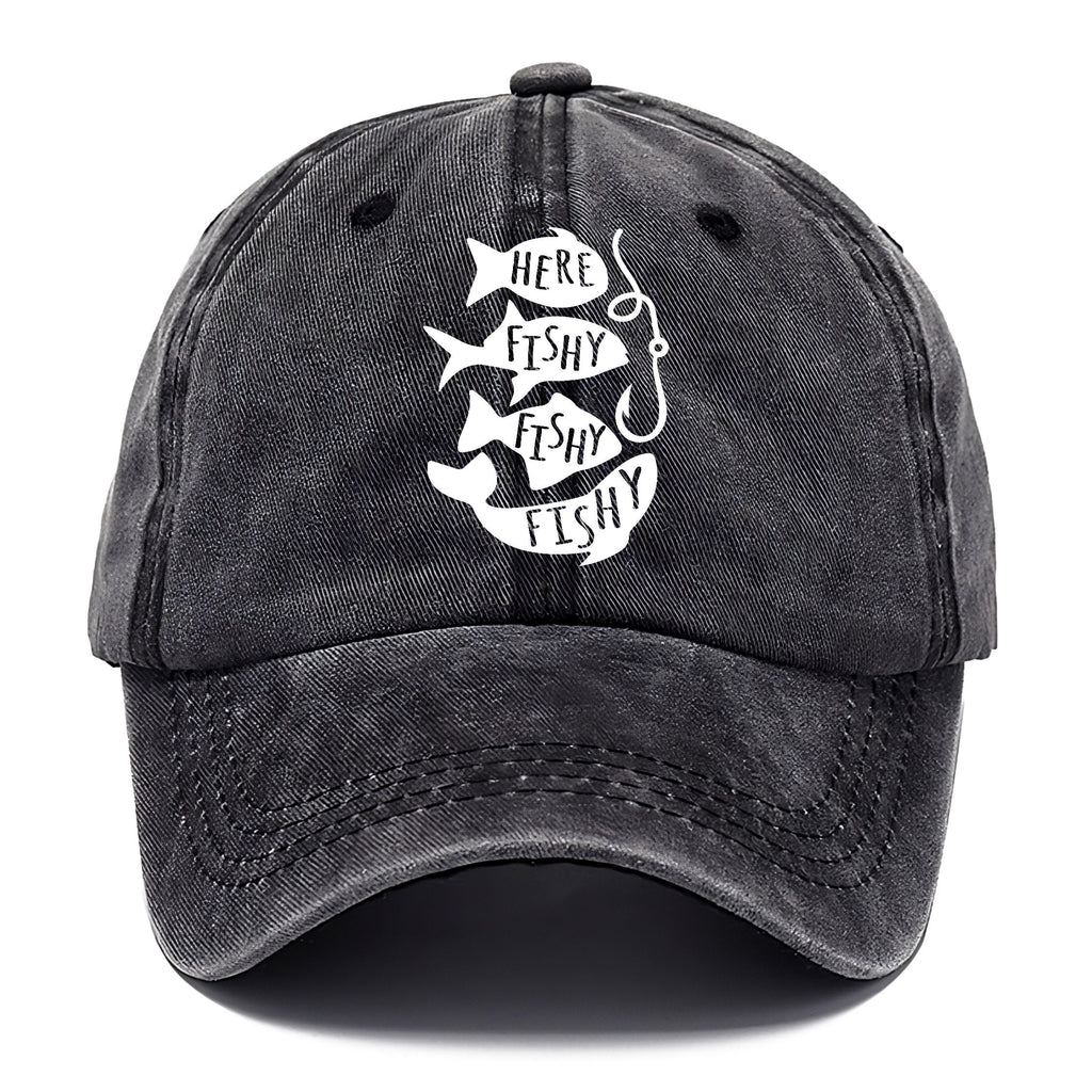 Here Fishy Fishy Fishy!! Washed Cap