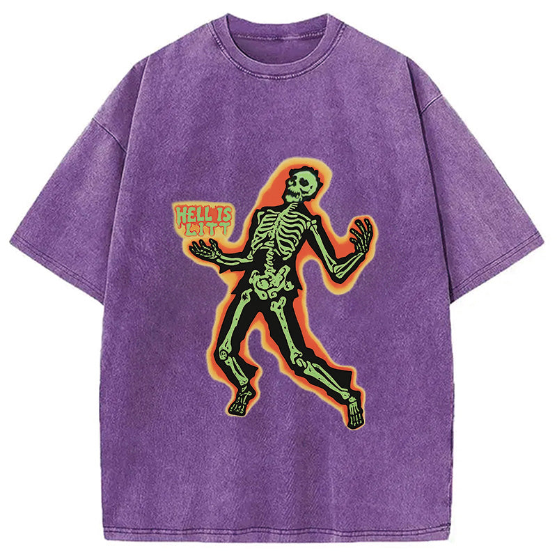 HELL IS LIT Washed T-Shirt