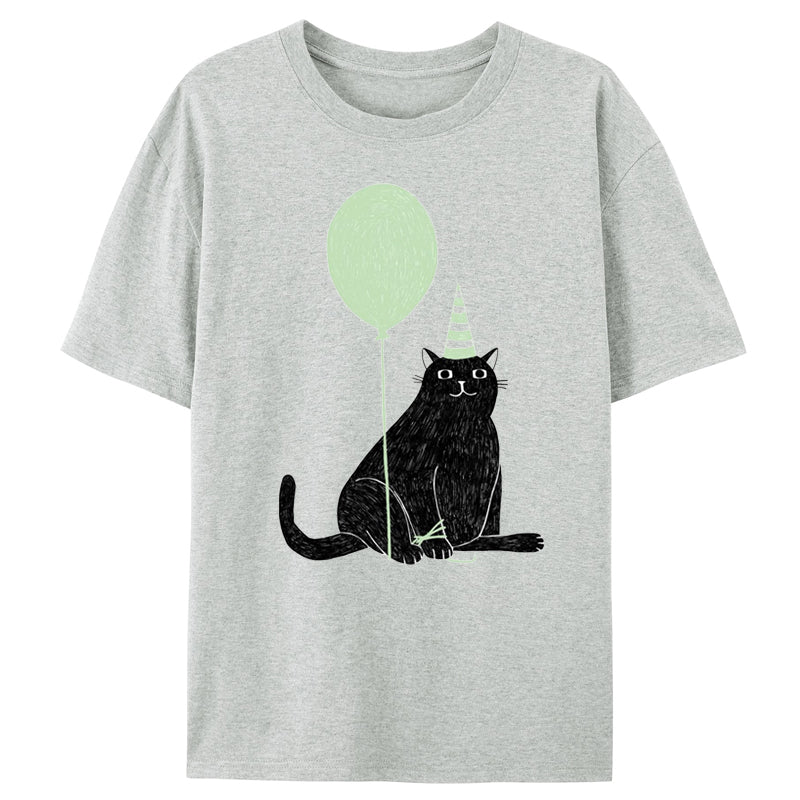 Black Cat And Balloon Classic T-Shirt