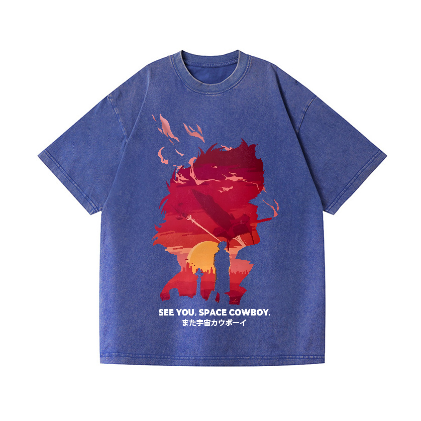 Cowboy Bebop Vintage Wash Japanese Design T-Shirt