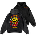 Pacman Vintage Washed Cotton Back Art Hoodie