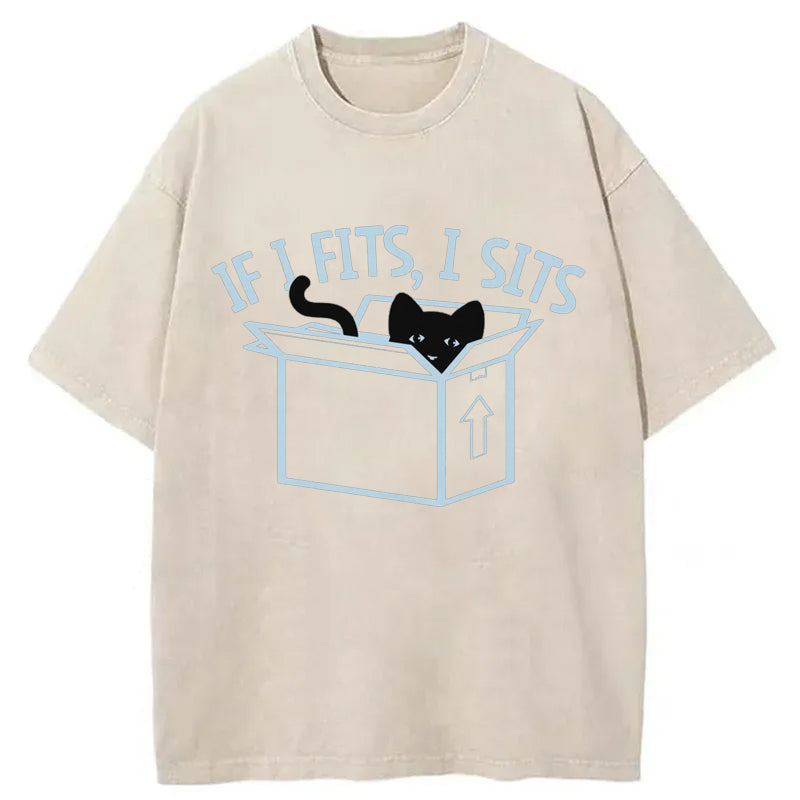IF I Fits, l Sits Washed T-Shirt