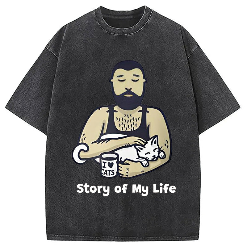 Story of My Life Washed T-Shirt