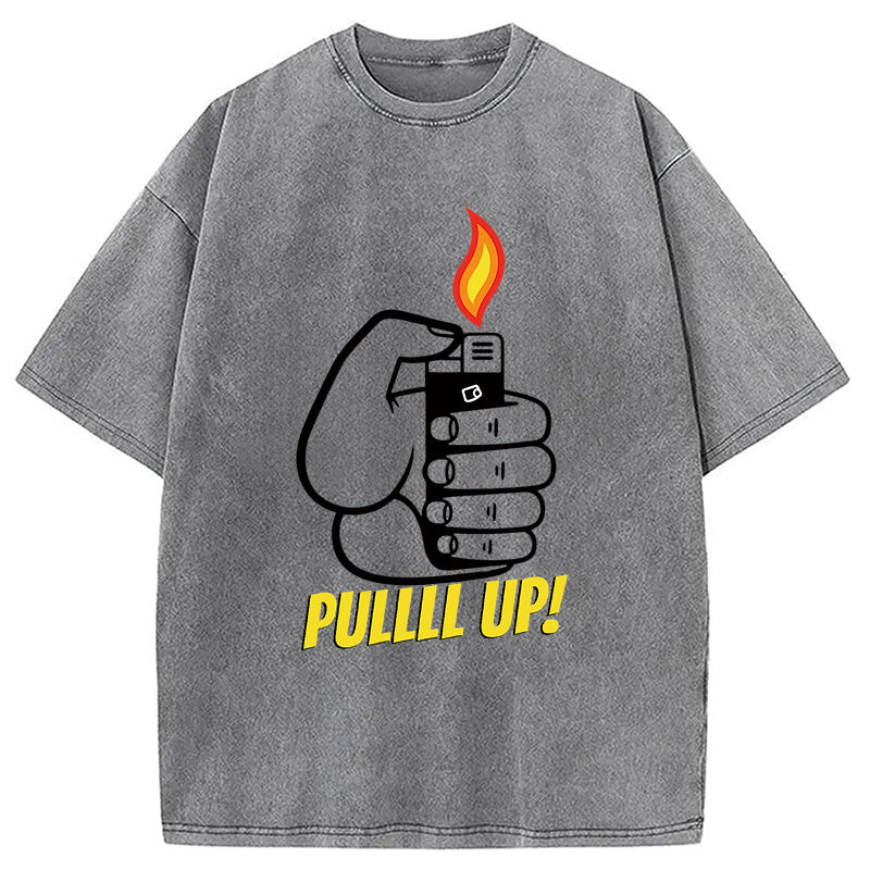 PULLLL UP! Washed T-Shirt