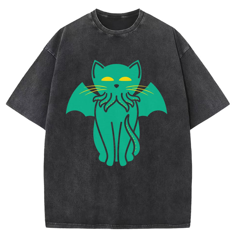 Cathulhu Washed T-Shirt