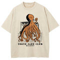 Octopus Playing Piano Washed T-Shirt