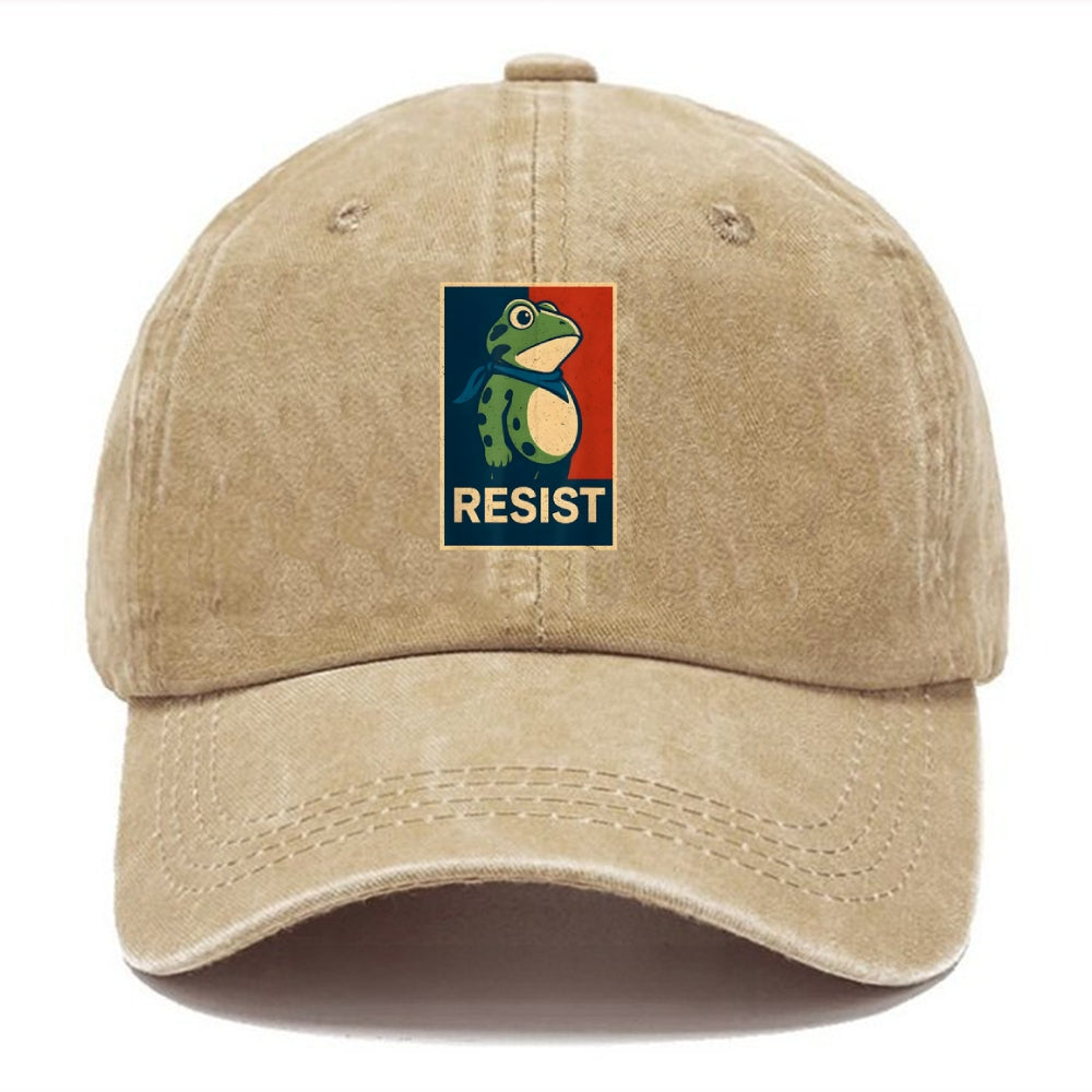 Portland Frog Art Printed Cap