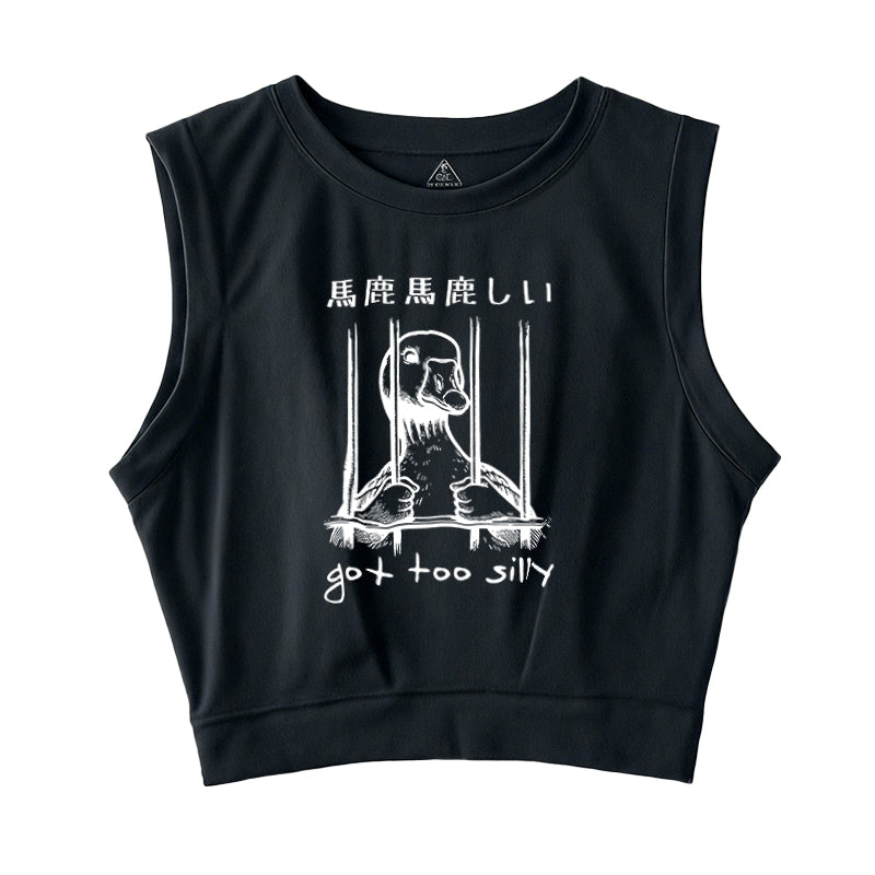 Got Too Silly Sleeveless Crop Top