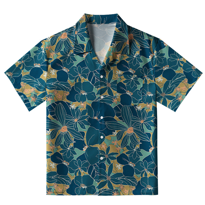 Blooming Flowers Aloha Hawaiian Shirt
