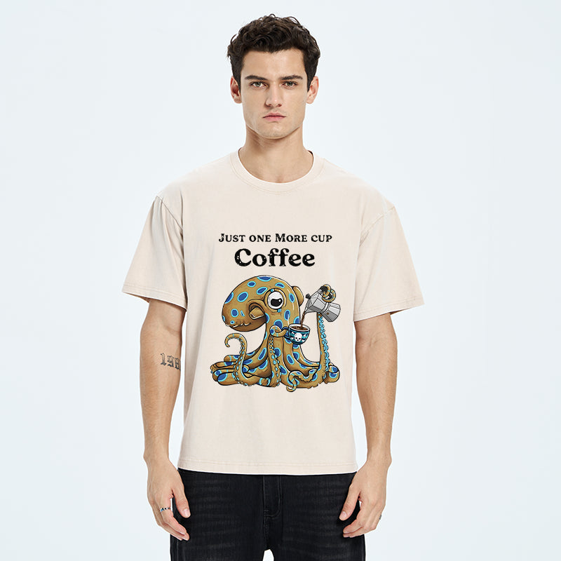 Unisex Poisoned Coffee Washed T-Shirt
