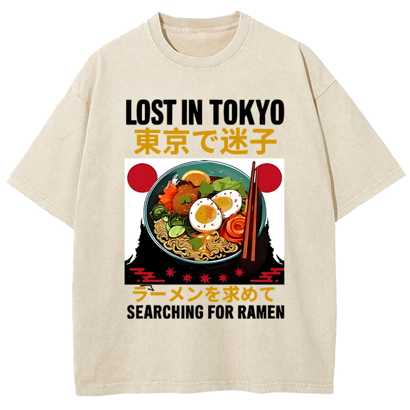 Searching For Ramen Washed T-Shirt