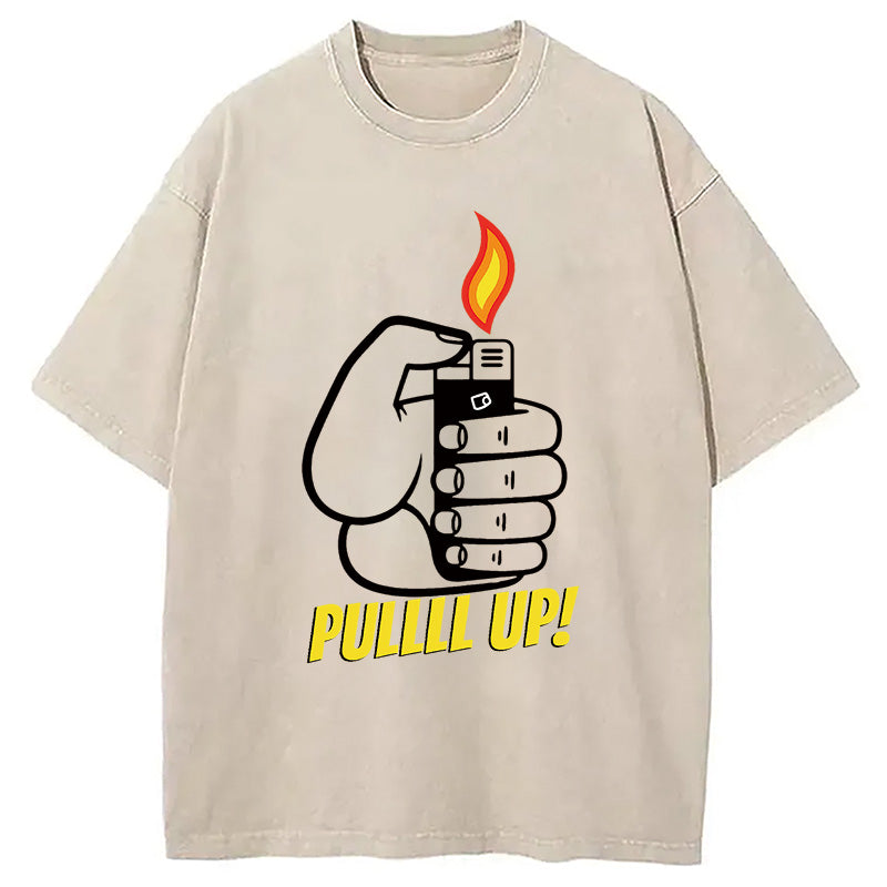 PULLLL UP! Washed T-Shirt