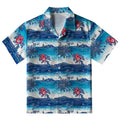 Seaside Floral And Sailboats Aloha Hawaiian Shirt