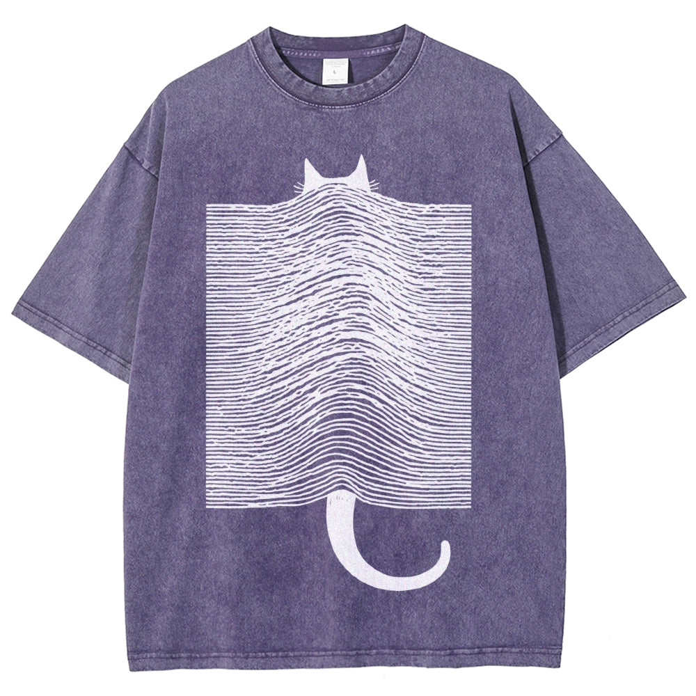 Cat Division Washed T-Shirt