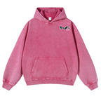 Ramen Hero Vintage Washed Cotton Back Art Hoodie