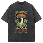 Japanese Art Mushroom Vintage Washed T-Shirt