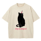 Stay Meowgical Washed T-Shirt