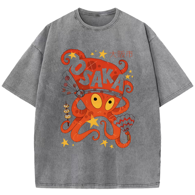 Osaka Theme Washed T-Shirt