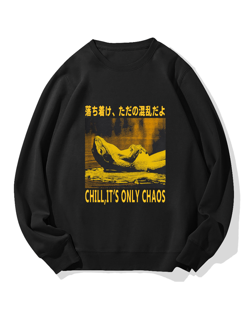 Chill It's Chaos Cotton Sweatshirt