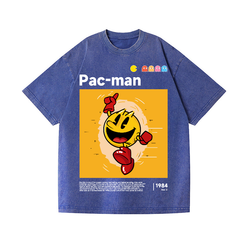 Pacman Vintage Wash Japanese Design T-Shirt