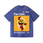 Pacman Vintage Wash Japanese Design T-Shirt