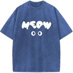 Unisex Just Meow Vintage Washed T-Shirt